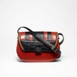 Proenza Schouler Red/Blac/Tan Python/Calfskin/Croc U Bag