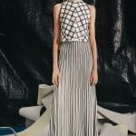 Proenza Schouler White and Black Pleated Skirt - Pre-Fall 2015