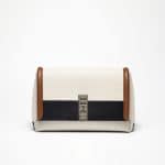 Proenza Schouler White/Black/Tan Elliot Clutch Bag