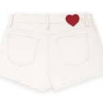 Valentino White with Heart Shorts