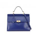 Balenciaga Blue Le Dix Zip Cartable Satchel Bag