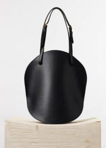Celine Black Curved Shoulder Bag