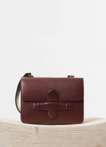 Celine Burgundy Symmetrical Bag