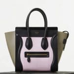 Celine Light Rose/Black/Taupe Micro Luggage Bag