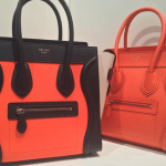 Celine Orange Mini Luggage Bags - Spring 2015