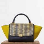 Celine Sun/Black Tiger Snake:Calfskin Trapeze Small Bag