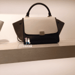 Celine Tricolor Camel Suede Mini Trapeze Bag