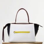 Celine White/Brown/Black Small Ring Bag