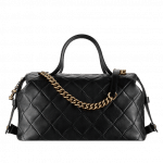 Chanel Black Bowling Bag - Spring 2015 Act 1