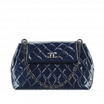 Chanel Blue Patent Coco Shine Large Bag - Spring 2015 Act 1