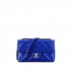 Chanel Blue Patent Flap Small Bag - Spring 2015 Act 1