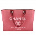 Chanel Dark Pink Deauville Tote Bag - Spring 2015 Act 1
