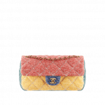 Chanel Red/Yellow/Green/Blue Jersey Flap Mini Bag - Spring 2015 Act 1