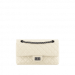 Chanel White Chanel 2.55 Reissue 225 Bag - Spring 2015 Act 1