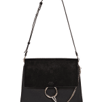 Chloe Black Suede/Leather Faye Medium Bag