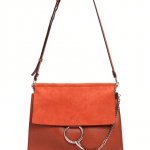 Chloe Classic Tobacco Leather/Suede Faye Medium Bag