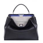 Fendi Black/White Peekaboo Large Bag