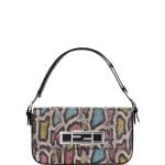 Fendi Pink/Blue/Yellow Snakeskin 3Baguette Bag