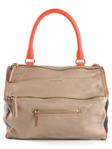 Givenchy Beige/Black/Orange Pandora Medium Bag