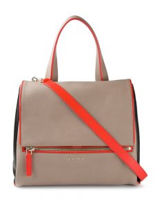 Givenchy Beige/Black/Orange Pandora Pure Satchel Bag