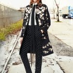 Givenchy Black Floral Print Coat - Pre-Fall 2015