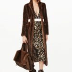 Givenchy Brown Fur Pandora Pure Satchel Bag - Pre-Fall 2015