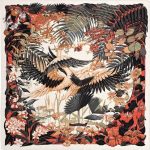 Hermes Flamingo Party Silk Cashmere Shawl