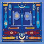 Hermes Harnais des Presidents Silk Twill Scarf 70