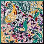 Hermes Millefleurs du Mexique Silk Twill Scarf 70