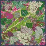 Hermes Un Jardin Anglais Silk Twill Scarf 90