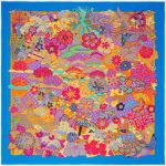 Hermes Urashima Taro Silk Jersey Scarf 90