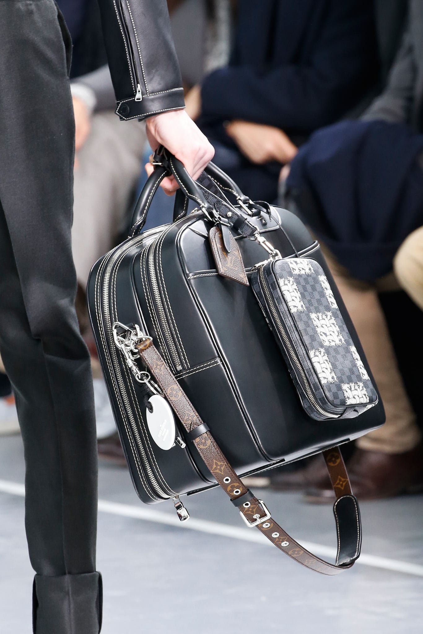 Louis Vuitton Men's Fall / Winter 2015 Runway Bags featuring Damier  Graphite Nemeth Print - Spotted Fashion