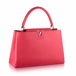 Louis Vuitton Rose Litchi Capucines MM Bag