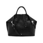 Mulberry Black Shrunken Calf Alice Zipped Tote Bag