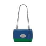 Mulberry Jungle Green/Sea Blue Lamb Nappa Lily Bag