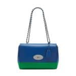 Mulberry Jungle Green/Sea Blue Lamb Nappa Lily Medium Bag