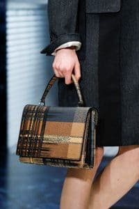 Prada Black/Brown Checkered Flap Bag
