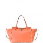 Valentino Coral Rockstud Tote Bag