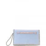 Valentino Light Blue/Pink Watercolor Rockstud Clutch Bag