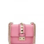 Valentino Light Pink Rockstud Lock Flap Mini Bag