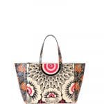 Valentino Multicolor Floral Printed Tote Bag