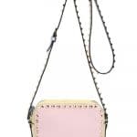 Valentino Pink/Yellow/Light Green Watercolor Rockstud Camera Case Bag