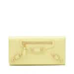 Balenciaga Jaune Citronnade Giant Gold Money Wallet