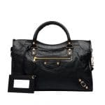 Balenciaga Noir/Black Giant 12 Gold City Bag
