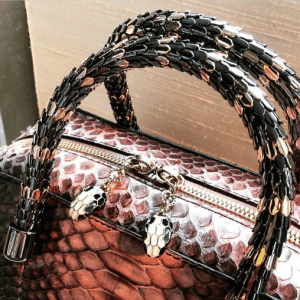 Bulgari Brown Python Serpenti Bag - Fall 2015