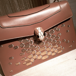 Bulgari Brown/Gold Serpenti Bag - Fall 2015