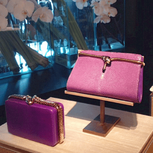 Bulgari Purple Stingray Serpenti Clutch Bags - Fall 2015