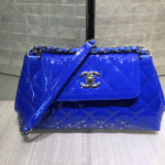 Chanel Blue Coco Shine Accordion Small Bag