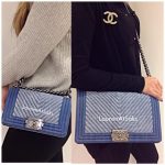 Chanel Denim Chevron Boy Small:Medium Bags