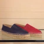 Chanel Navy Blue/Red Espadrilles